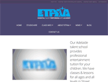 Tablet Screenshot of etpaacademy.com.au